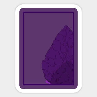 Purple Axe Sticker